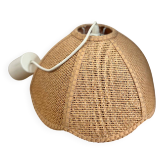 Vintage raffia pendant light