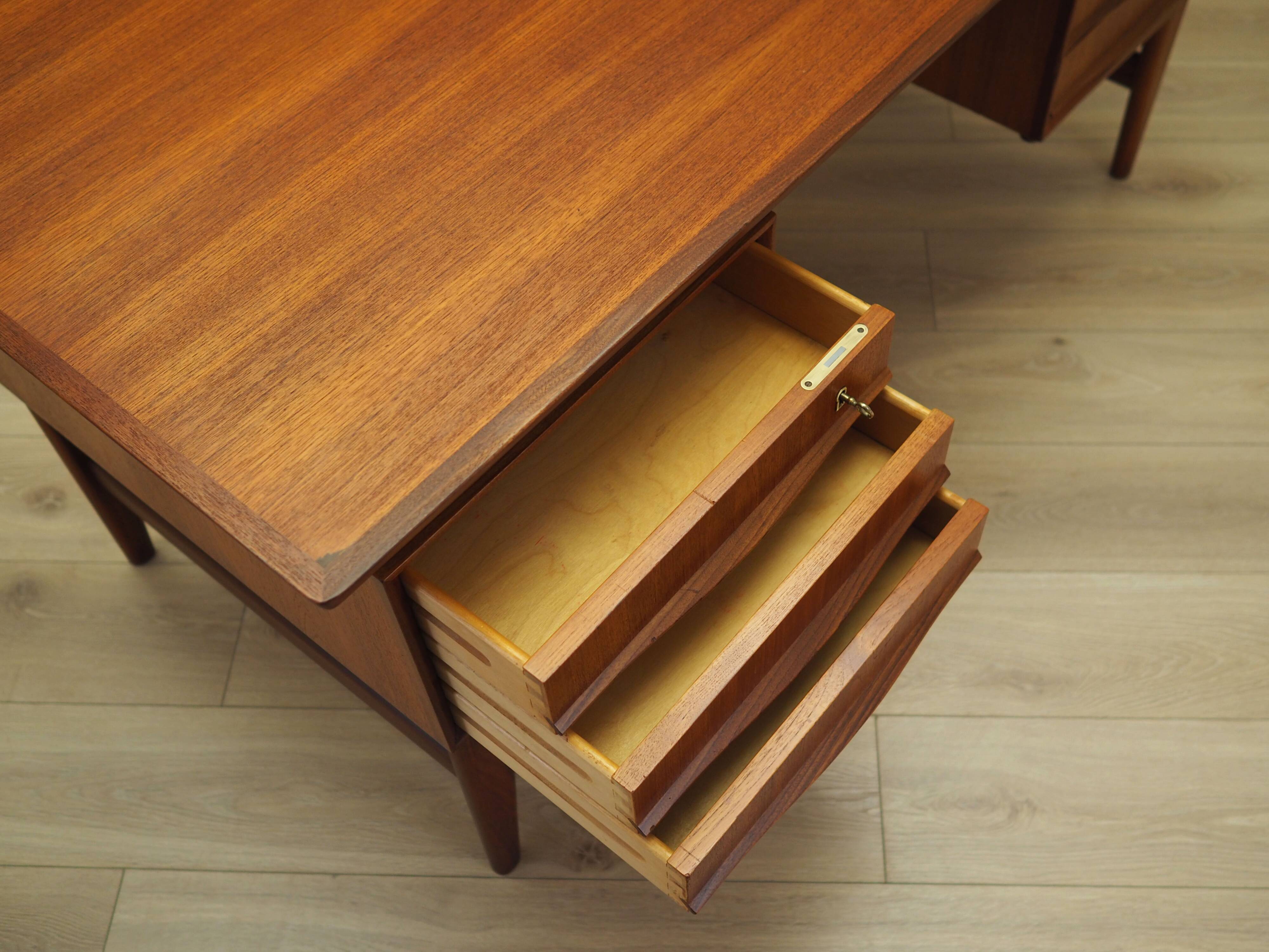 Teak desk, Danish design, 1970s, production: Denmark