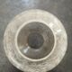 Old lampshade glass ball globe granité 1950