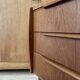 Vintage Danish teak commode with beautiful handles.