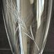Champagne flutes in cut crystal