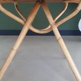 Rattan side table, 1950's
