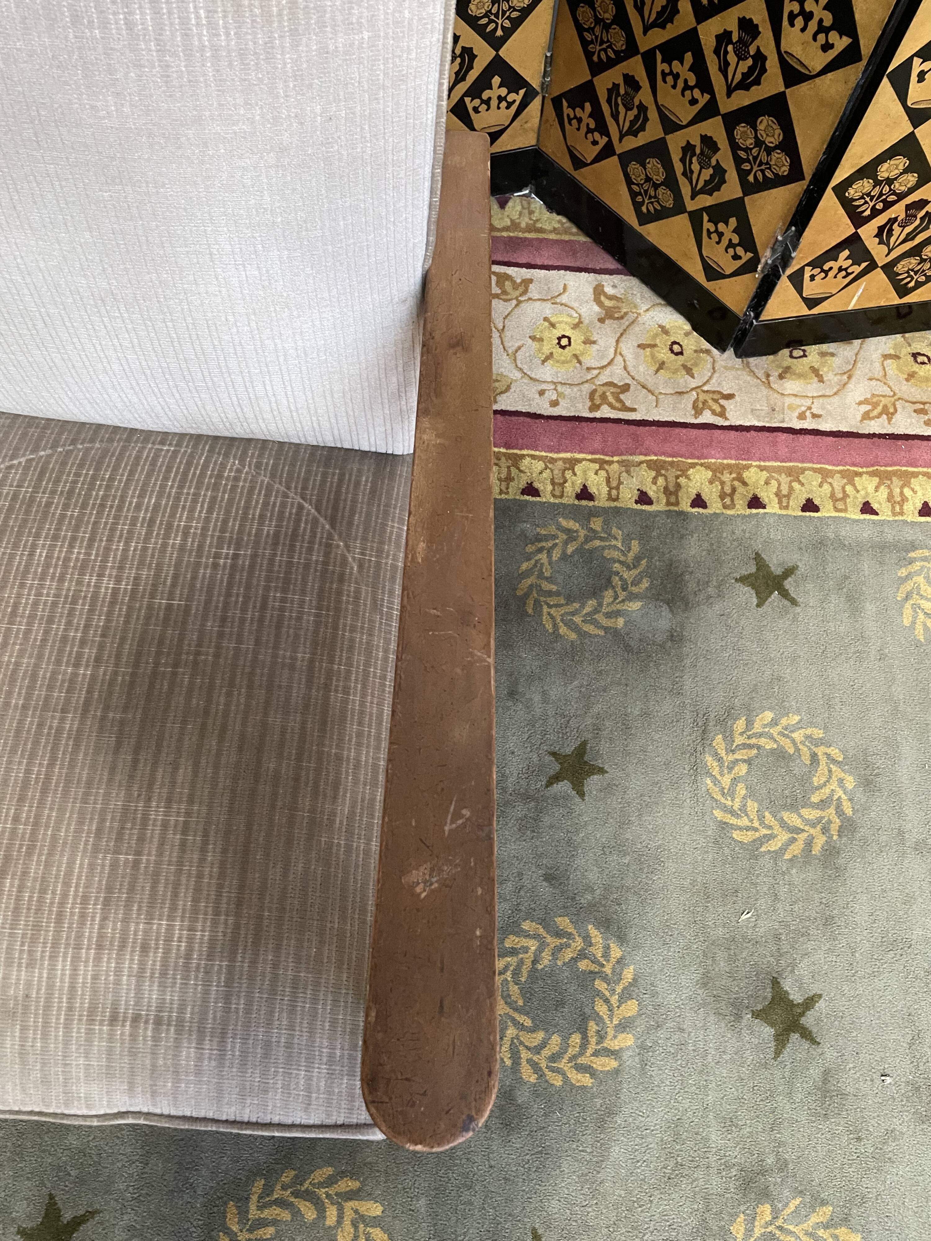 Velvet rest chair 1950