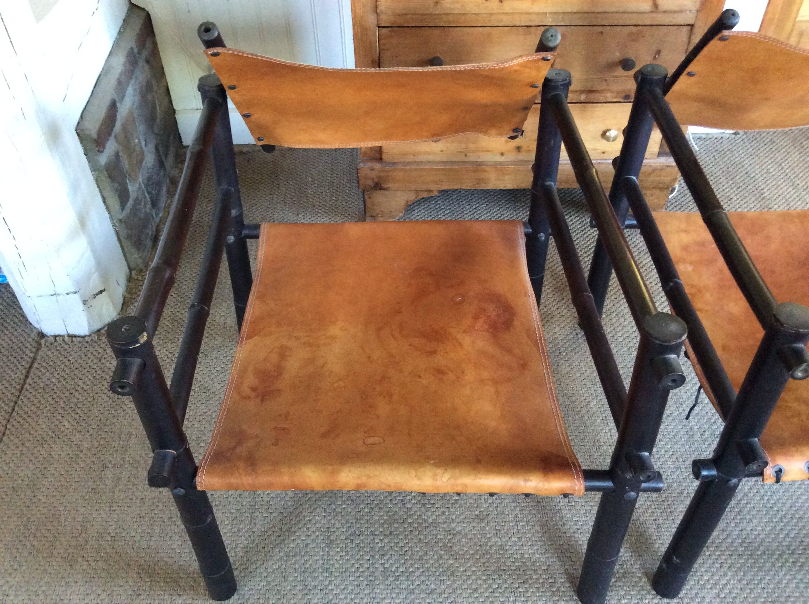 Paire de fauteuils safari