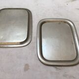 2 nickel steel trays circa 1930