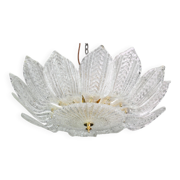 Como, Italian Murano Glass Ceiling Light or Flush Mount, 1980s