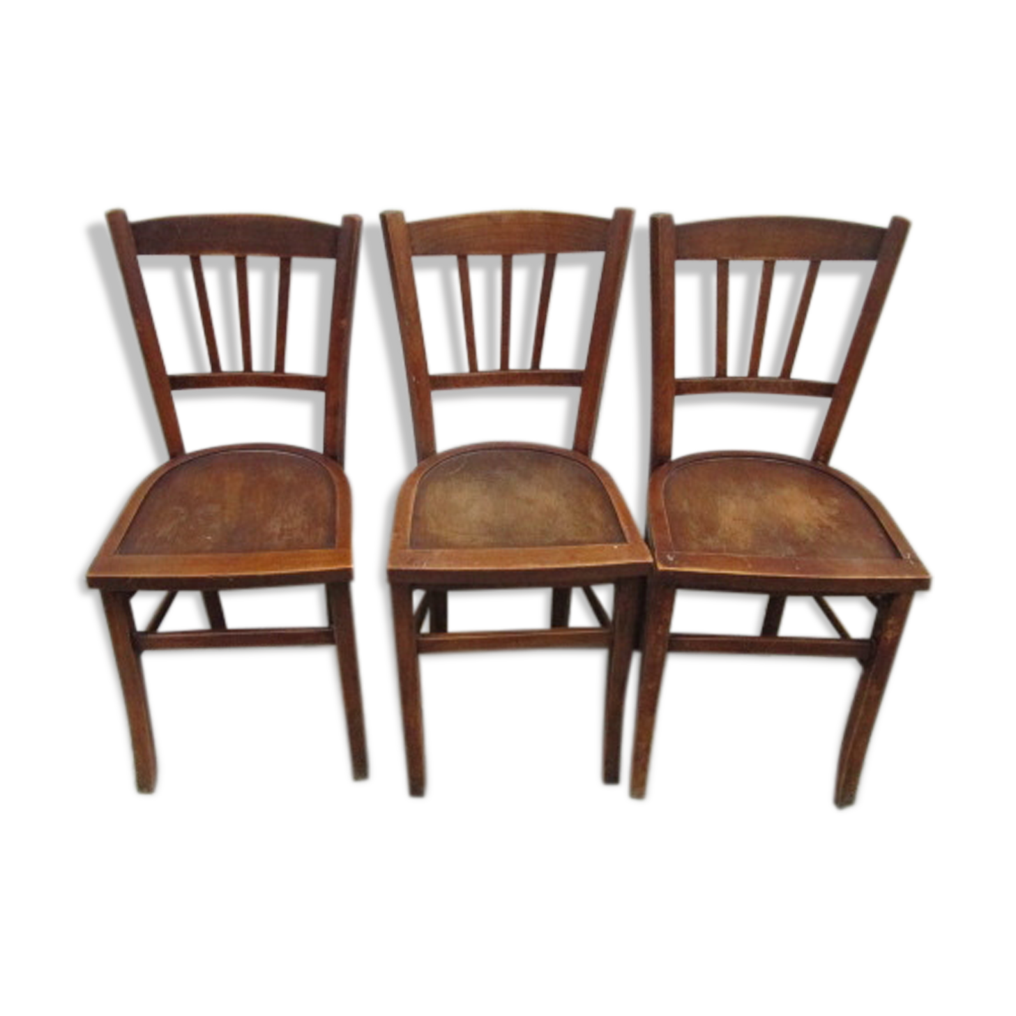 3 chaises bistrot anciennes