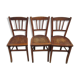 3 chaises bistrot anciennes
