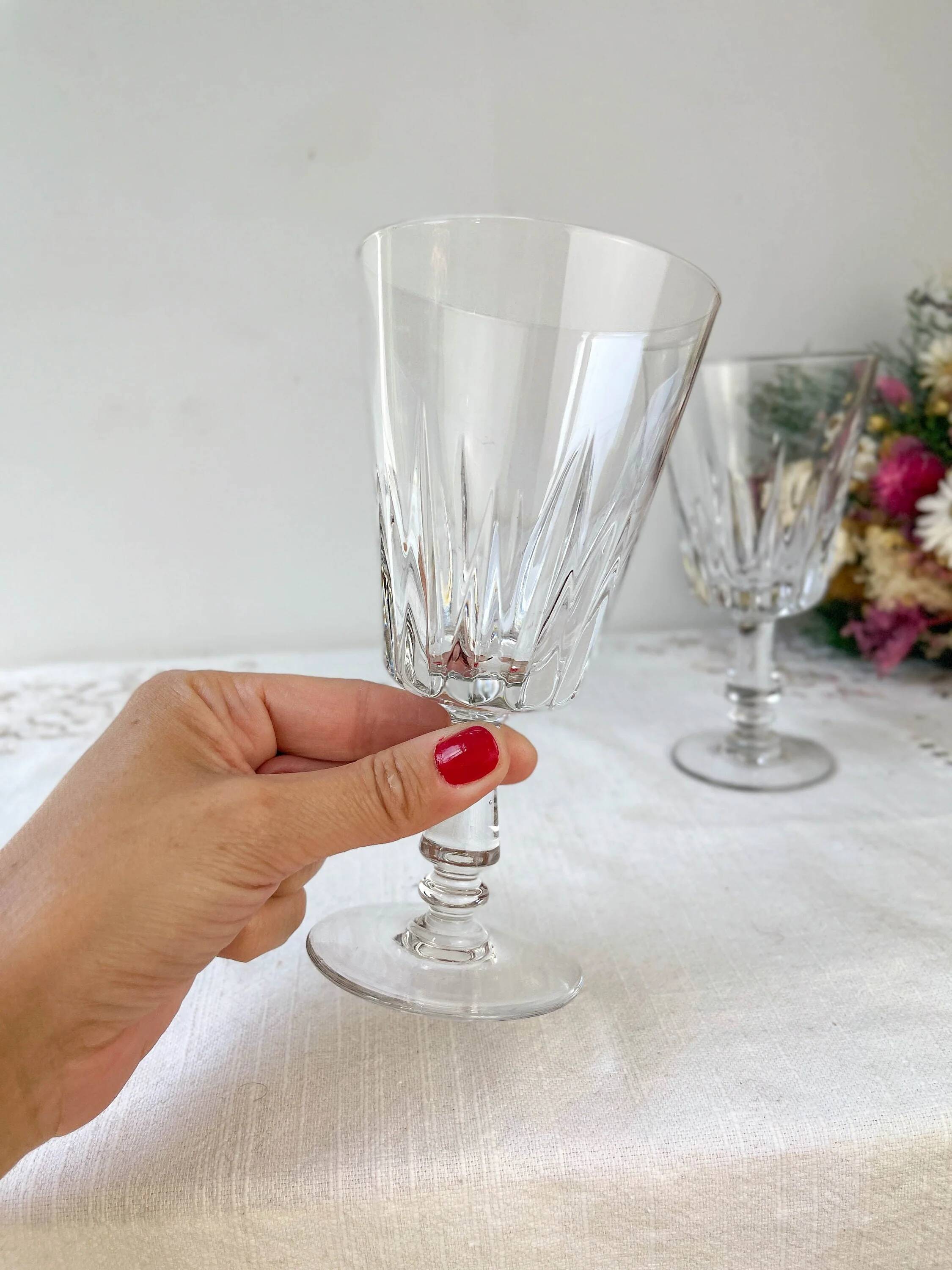 2 verres à eau vintage