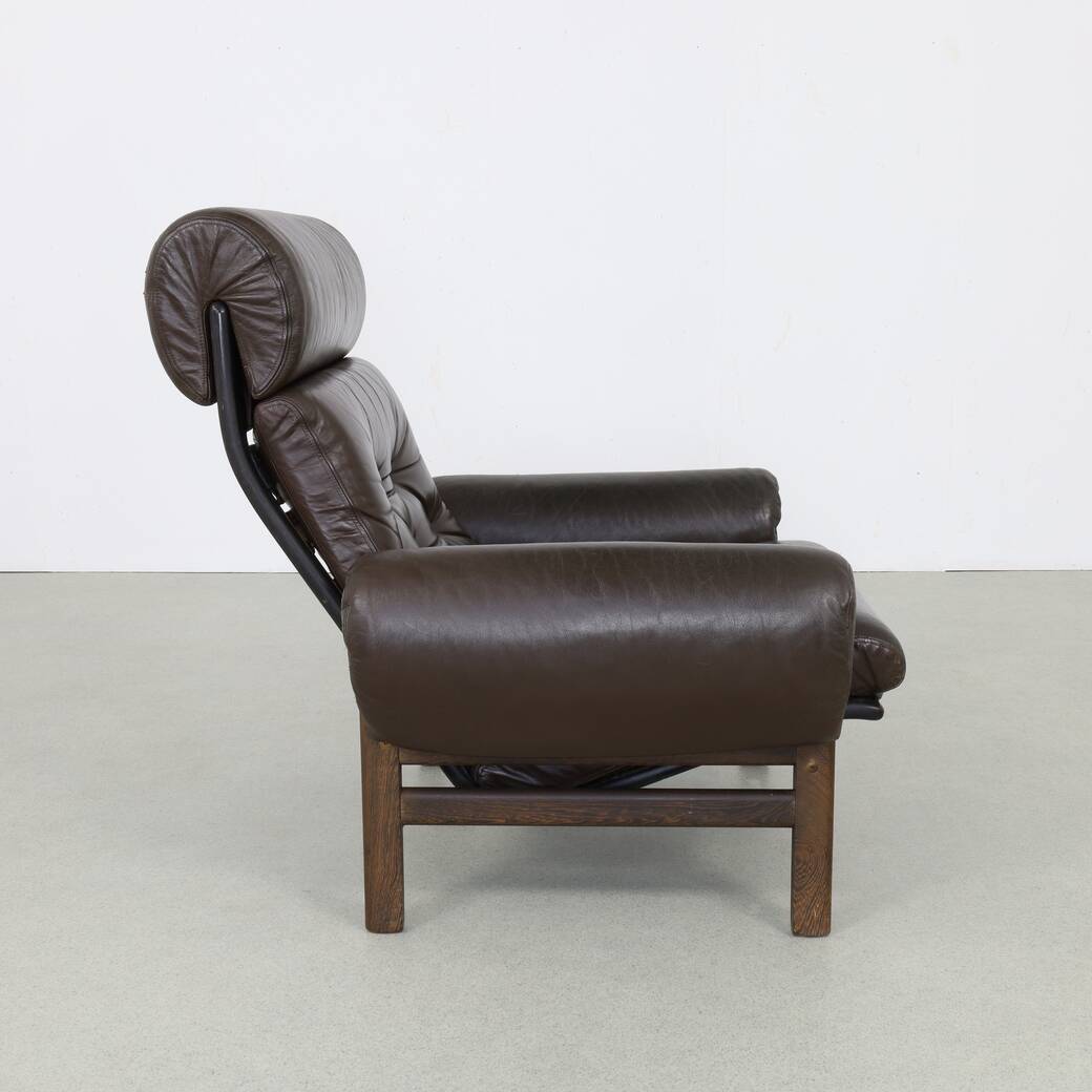 Fauteuil lounge en cuir par Coja, 1970s