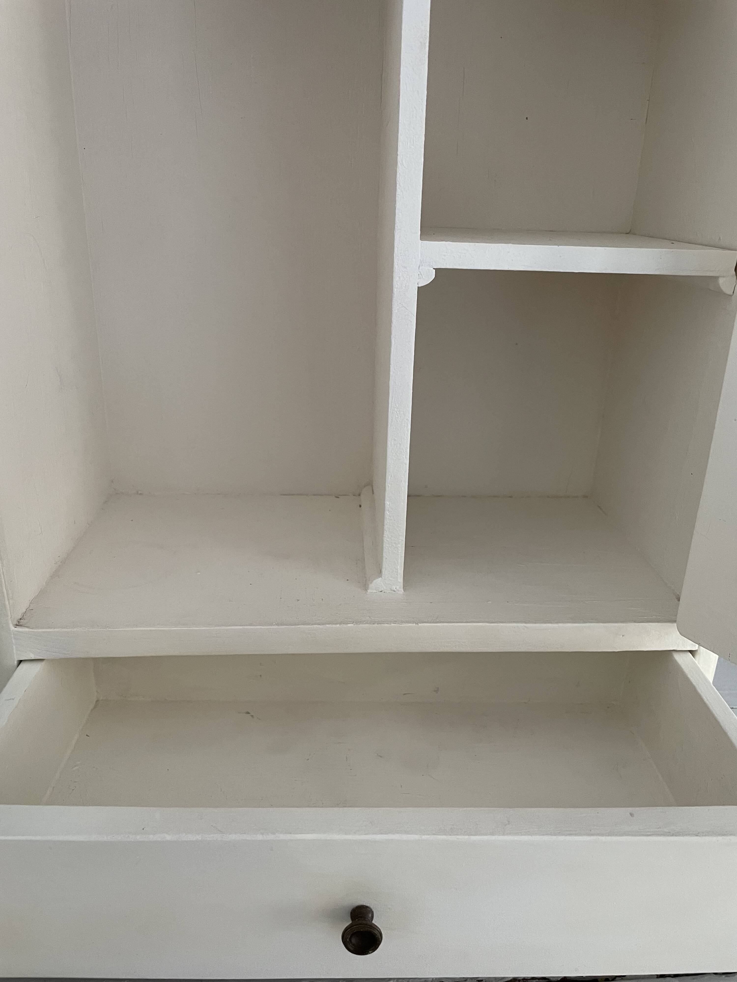 Antique toilet cabinet to hang