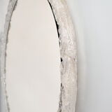 1960 lucite resin round mirror, by ED, 60 cm