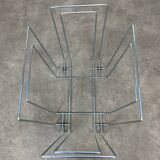80s chrome metal magazine rack Willy Glaeser style for TMP