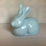 Lapin coton faïence bleue