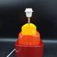Kotska lamp model Gibus tricolor 1980 Memphis style Sun tangerine pepper