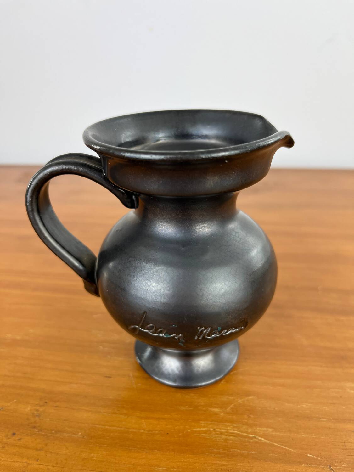 Pitcher Jean Marais black ceramic