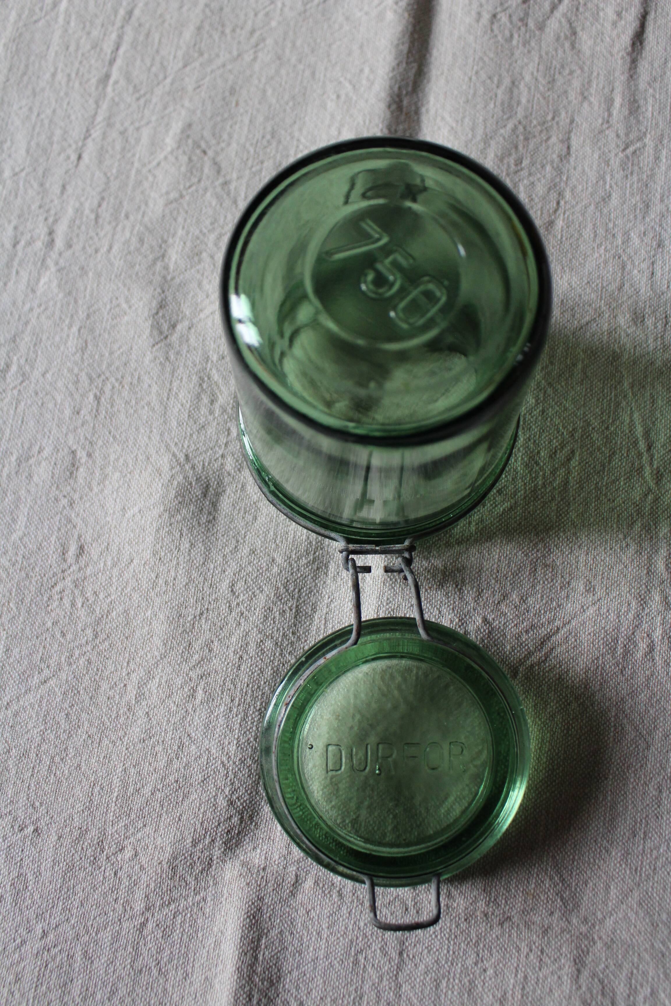 Bocal green glass DurFor