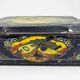 Antique lithographed tin biscuit tins