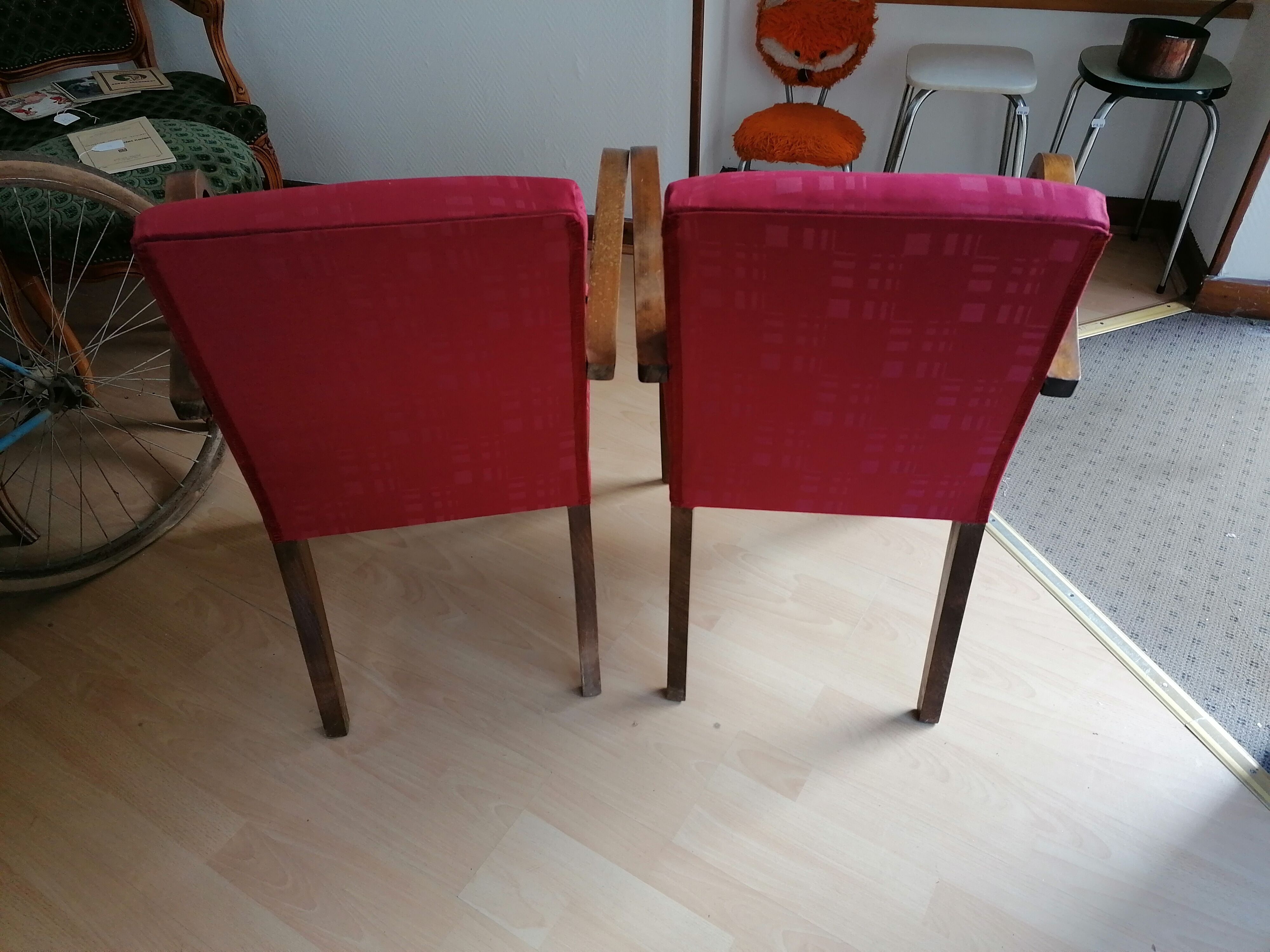 Pair of bridge chairs