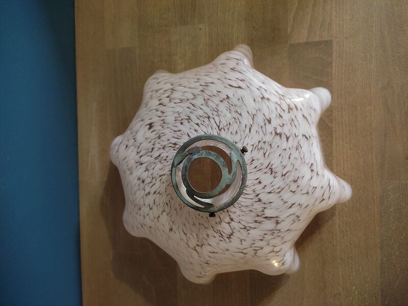 Abat-jour corole verre Clichy