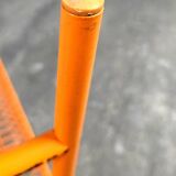 Bench - vintage stool, mesh Ikea Västerön in orange