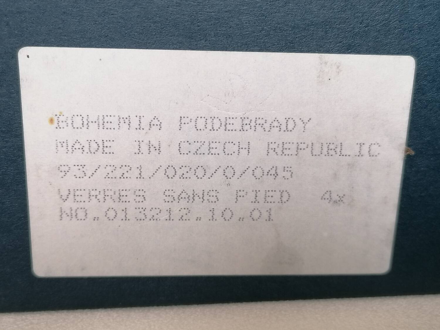 6 bohemian crystal liquor glasses