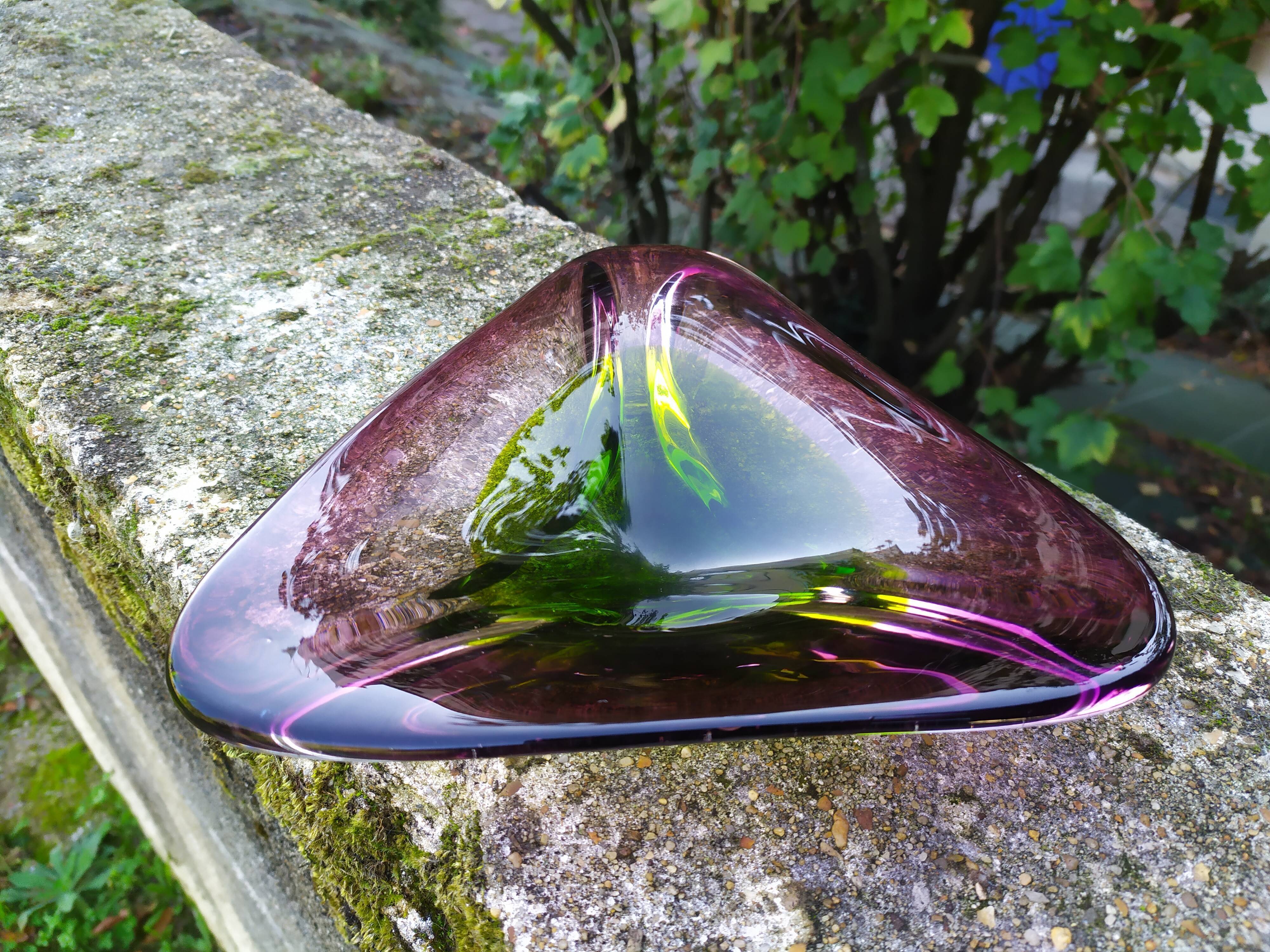 Blown glass cup from the 70s