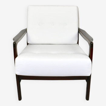 White Lounge Chair by Z. Baczyk, 1970s