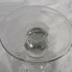 Footed glass with bubbles