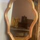 Golden wooden mirror