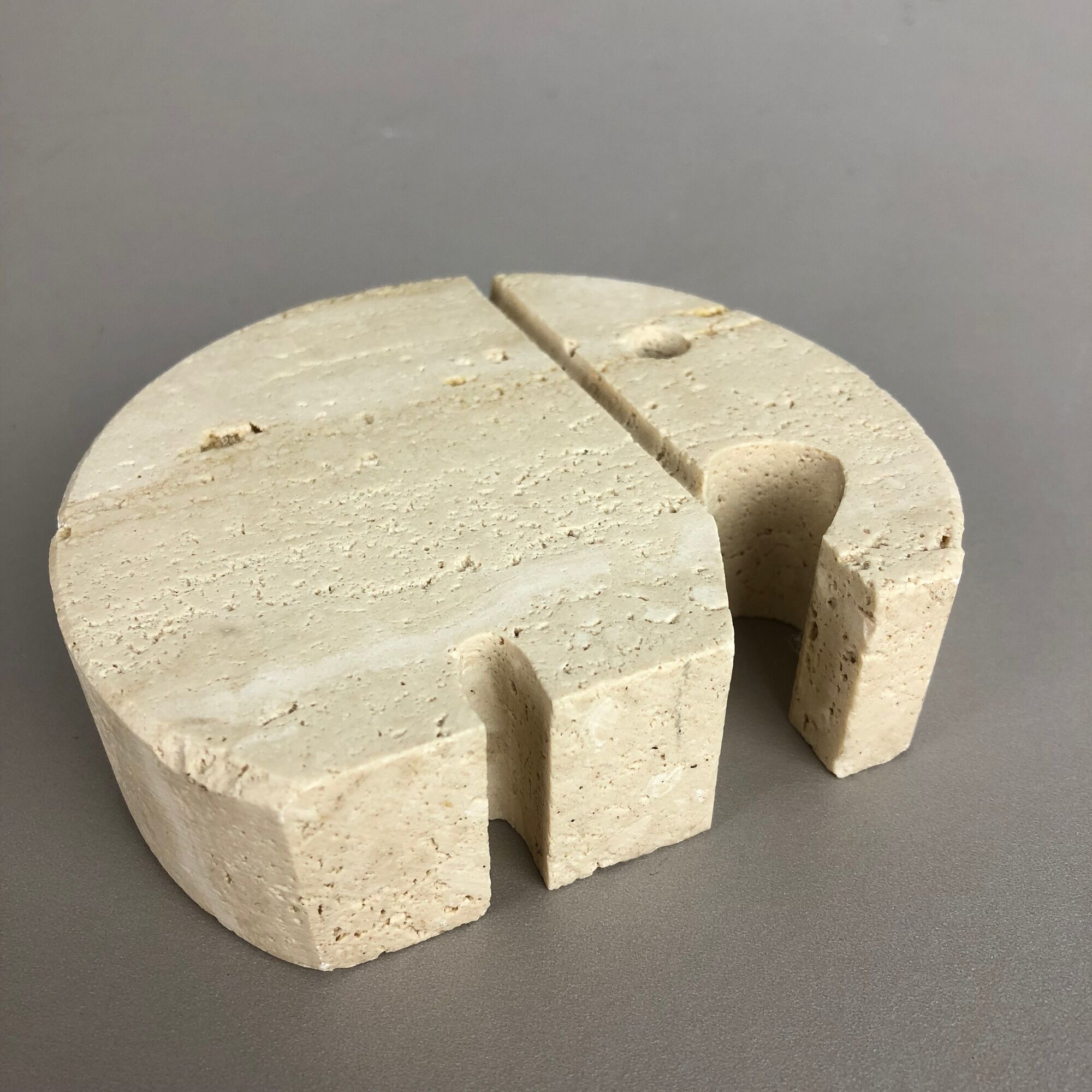 Travertine marble elephant figure by Fratelli Mannelli, Italy, 1970s