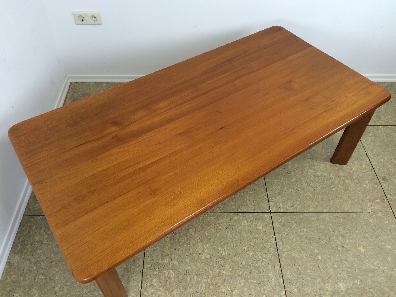 70s teak coffee table