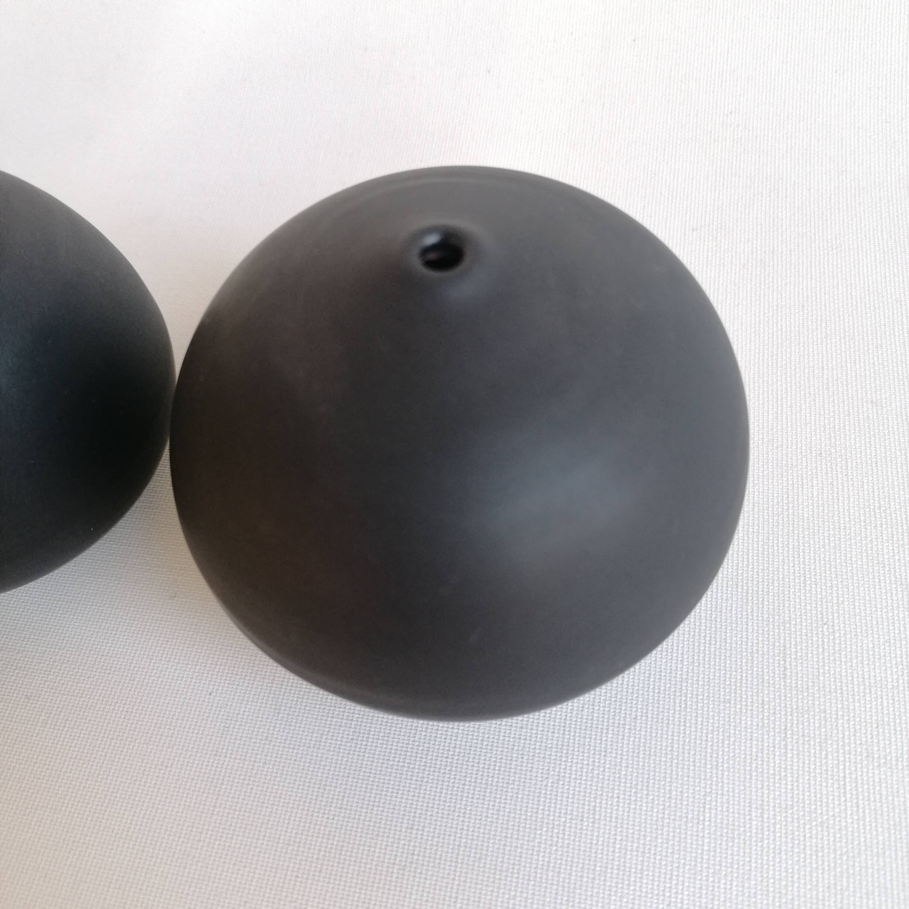 Set of 3 black miniature ceramics Antonio Lampecco