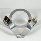 Knut Hesterberg. Space Age coffee table by Knut Hesterberg for Ronald Schmitt, diamond aluminium, 1970s, Germany.