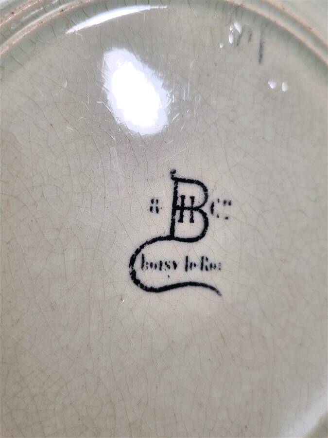 Duo d’assiettes en barbotine