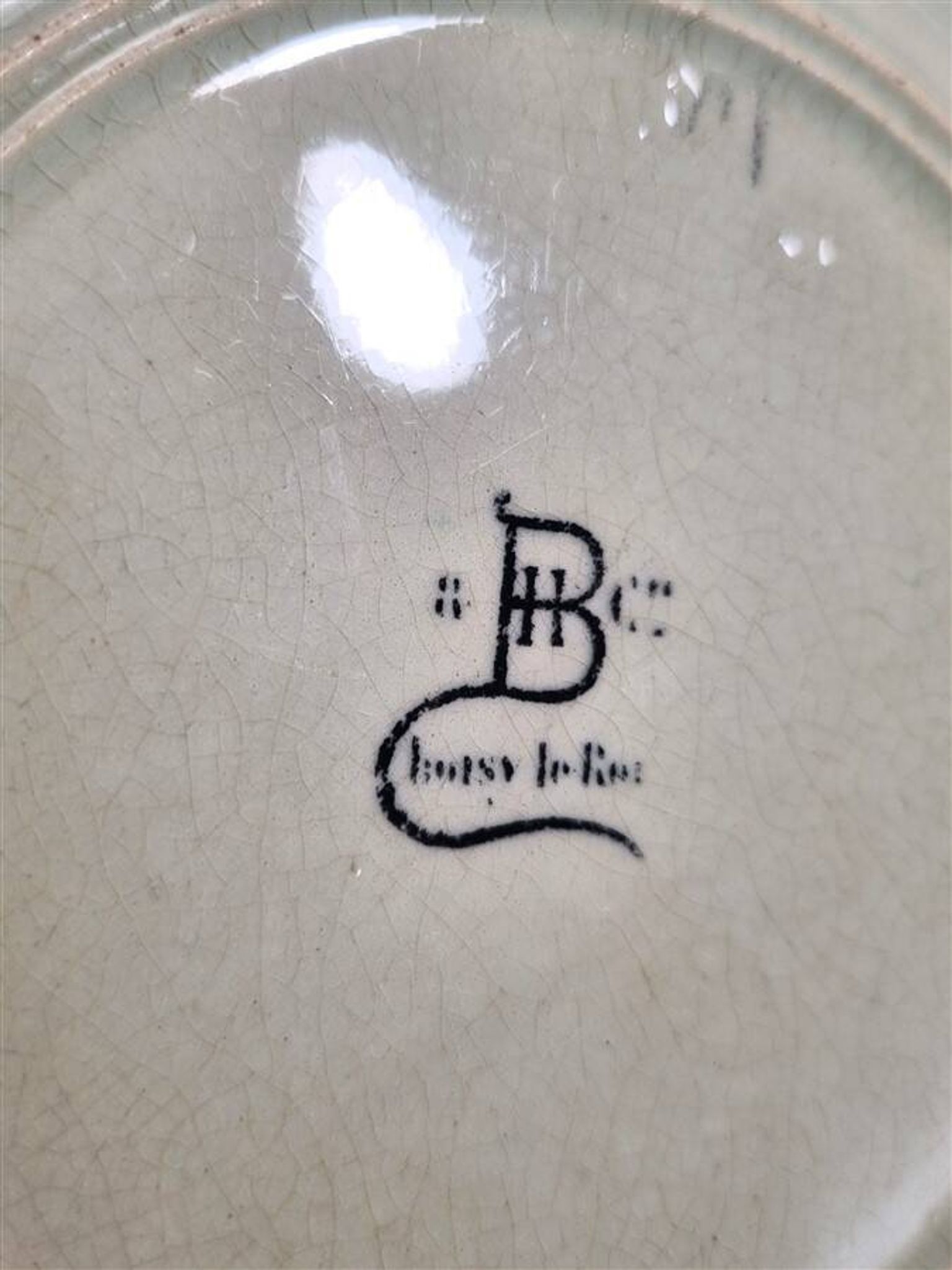 Duo d’assiettes en barbotine