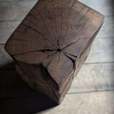 Antique oak pedestal