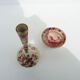 Antique vase & dish in red Delft pottery – Regina
