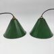 Pair of industrial hanging lamps