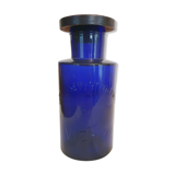 Blue glass bottle
