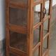 Old wooden cabinet display case with two doors