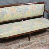 Restoration period bench in mahogany from the 19th century