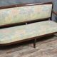 Restoration period bench in mahogany from the 19th century