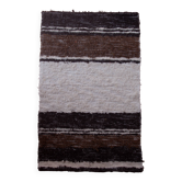 Handmade rug made from recycled cotton