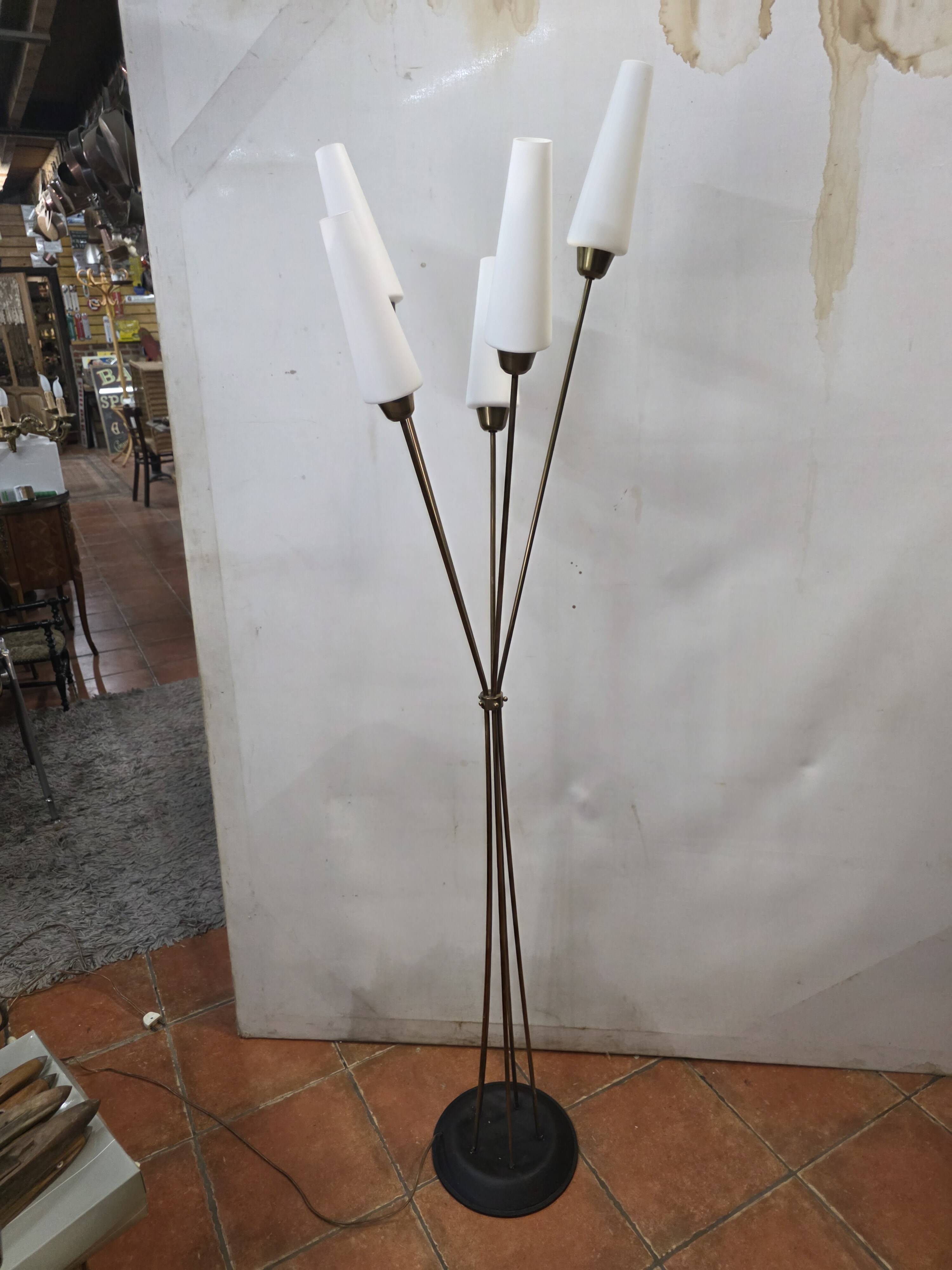 1960s five-light floor lamp