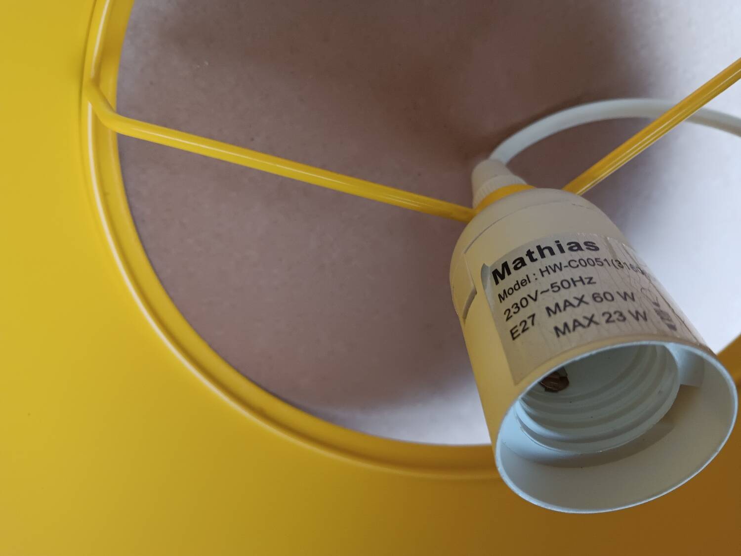 Space Age pendant lamp by Mathias