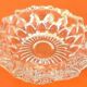 1970s Ashtray transparent and chiseled glass