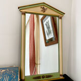Empire style mirror with pediment