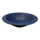 Brutalist Cup in Deep Blue Glazed Ceramic, Signed Studio Piece