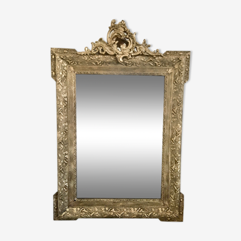 Napoleon III mirror with pediment - 92x63cm